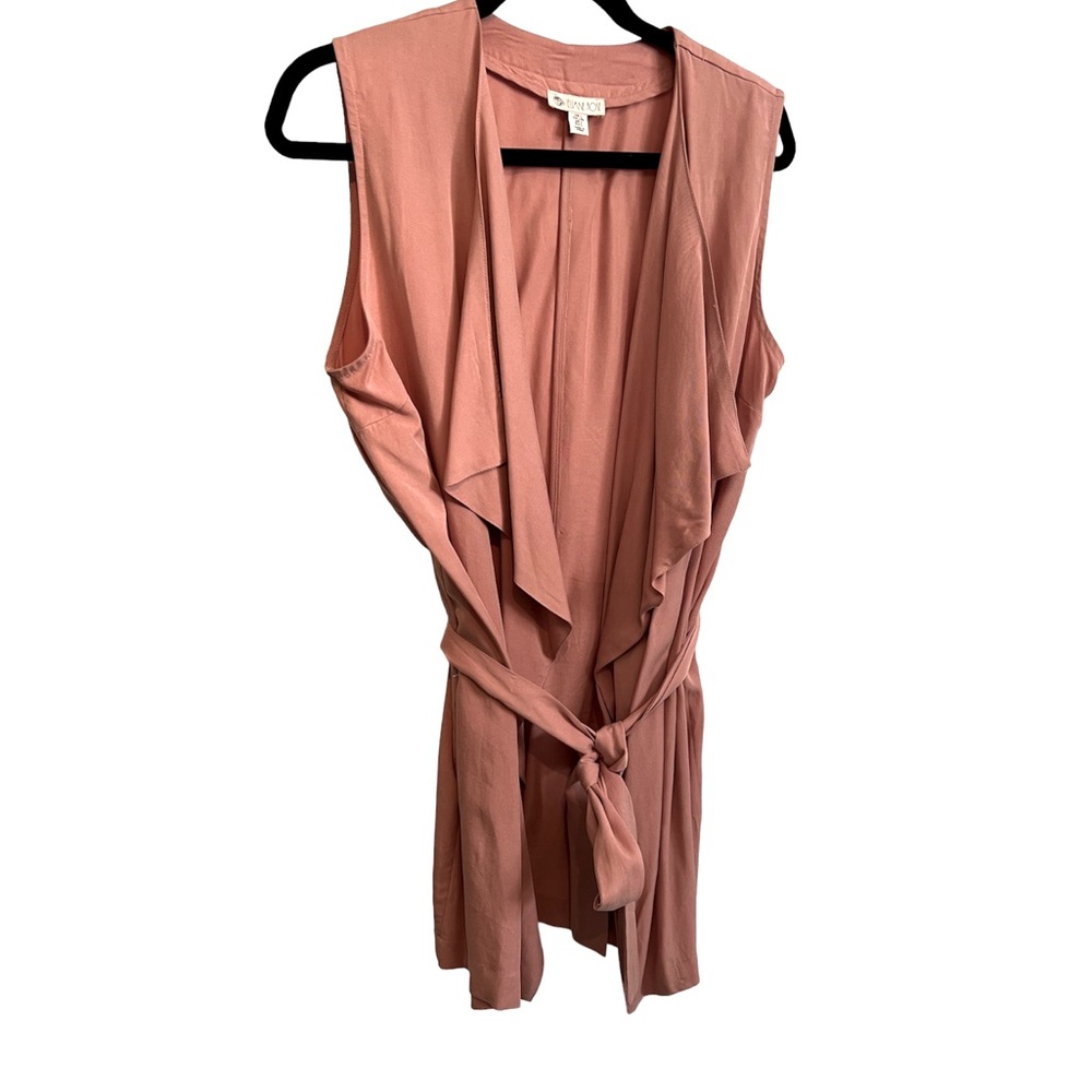 Flowing Sleeveless Cardigan Top in Tencel